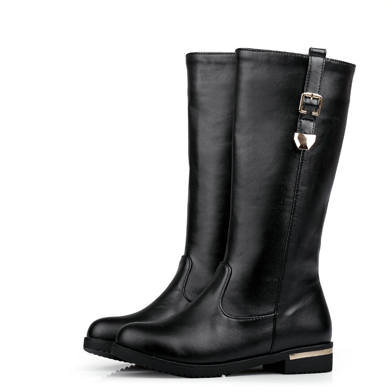 Luxury Soft PU Leather Winter  - đánh giá và giá Women'S Shoes Burgundy