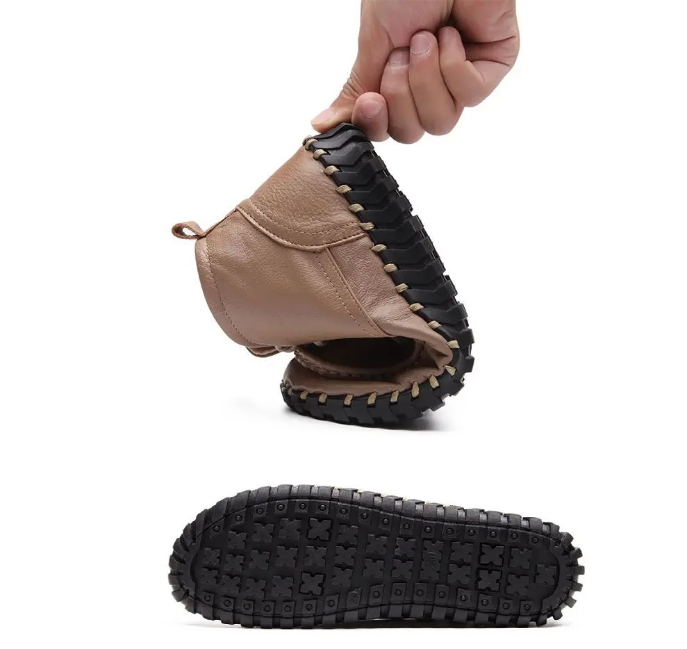 Giày Da Thật Nữ Thu Đông Phối  - đánh giá và giá Oxford Lace Up Women
