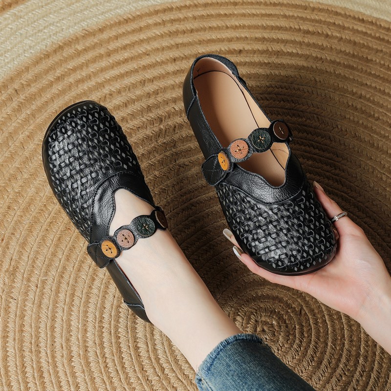 Women Genuine Leather Mary Jan - đánh giá và giá Women'S Shoes Hands Free