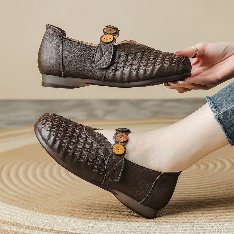 Women Genuine Leather Mary Jan - đánh giá và giá Women'S Shoes Hands Free