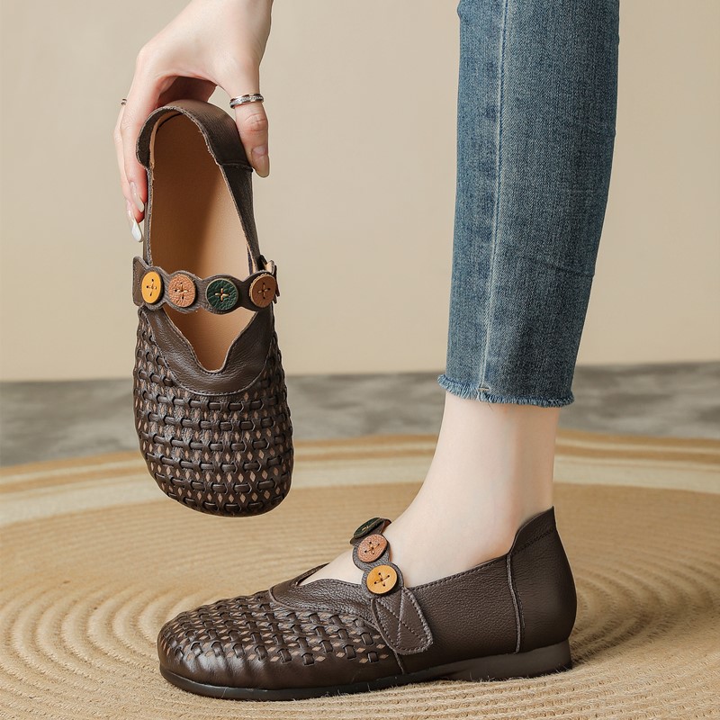 Women Genuine Leather Mary Jan - đánh giá và giá Women'S Shoes Hands Free