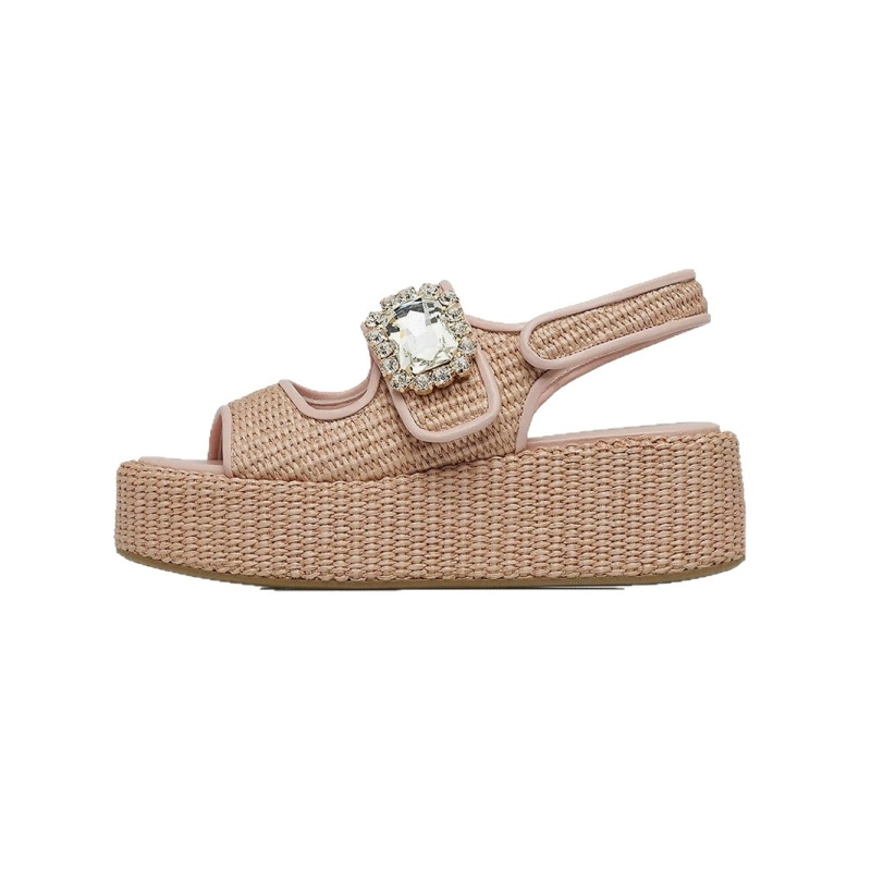 Hemp Woven Thick Soled Sandals - đánh giá và giá Women'S Shoes Hands Free