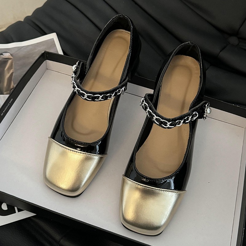 2026 Pearl Clasp Thick-Topped  - đánh giá và giá Square Toe Mule