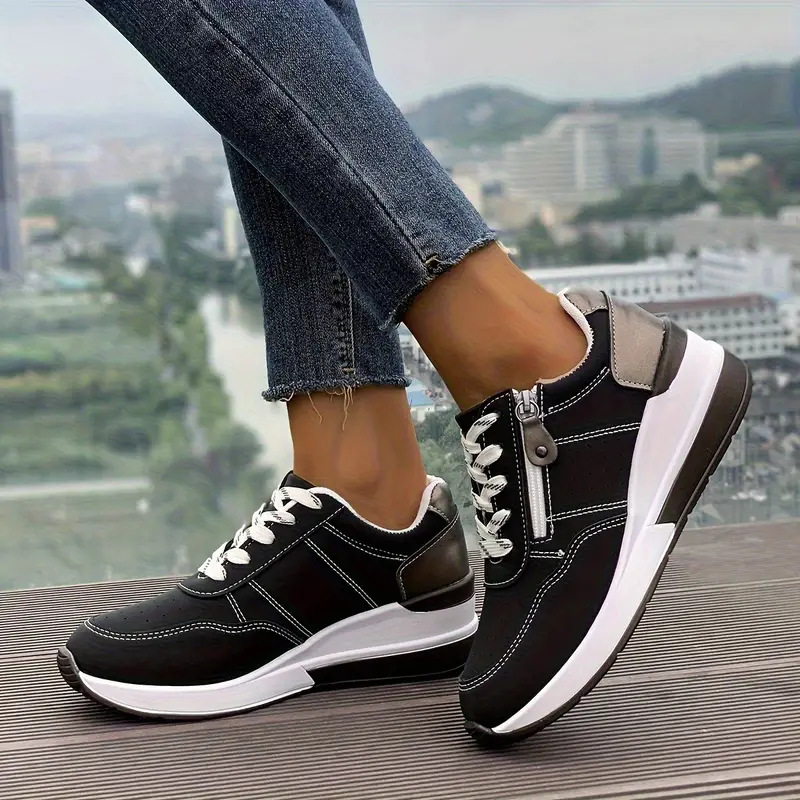Women Side Zipper Platform Sne - đánh giá và giá Oxford Lace Up Women