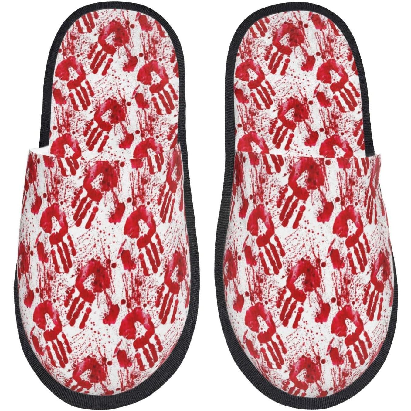 Bloody Hand Print Women Slippe - đánh giá và giá Women'S Shoes Hands Free