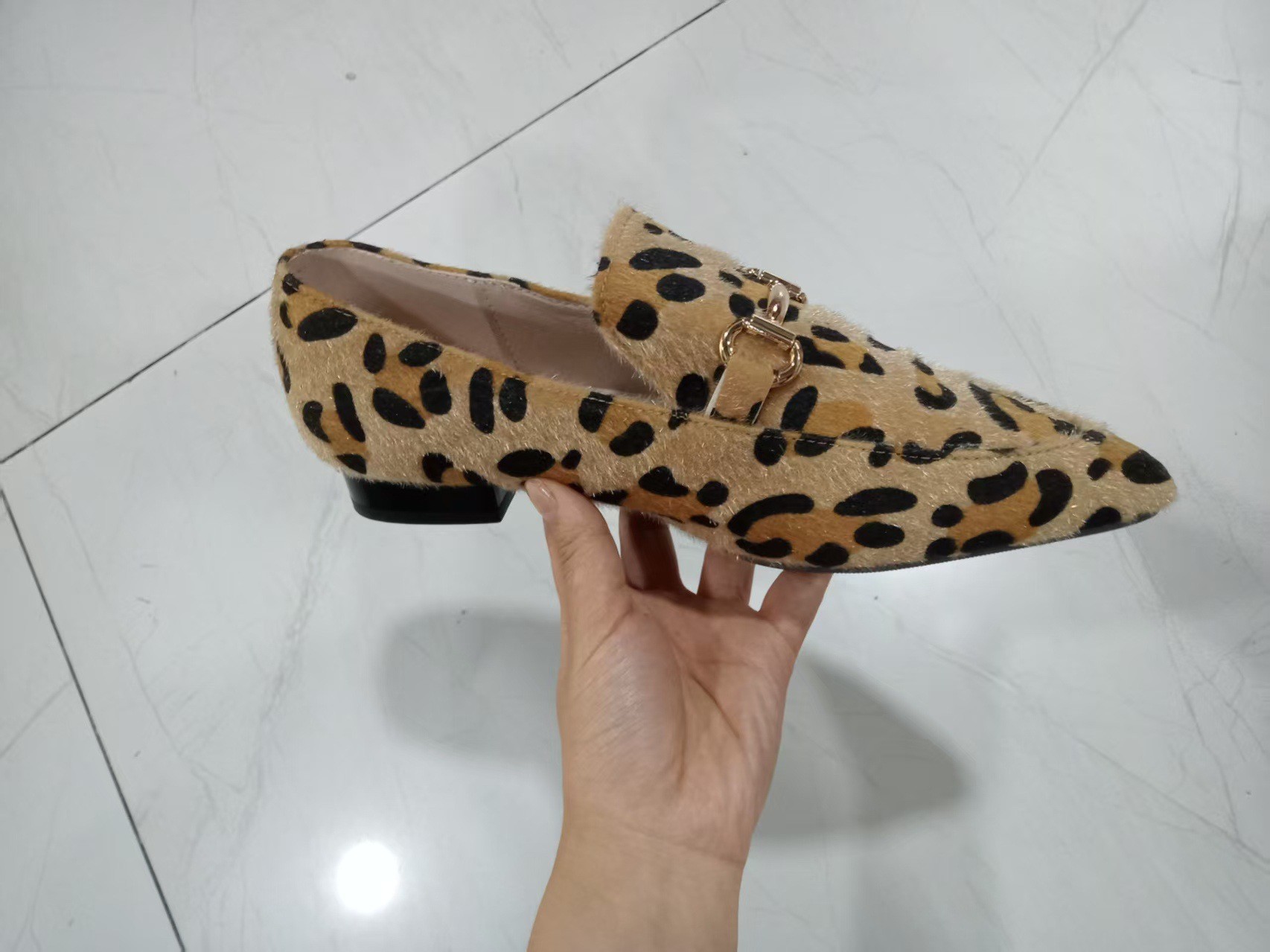 Large Size 40-43 Leopard Print - đánh giá và giá Square Toe Mule