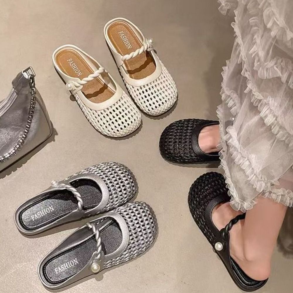 Breathable Baotou Half Slipper - đánh giá và giá Women'S Shoes Hands Free