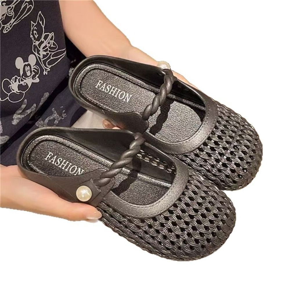 Breathable Baotou Half Slipper - đánh giá và giá Women'S Shoes Hands Free