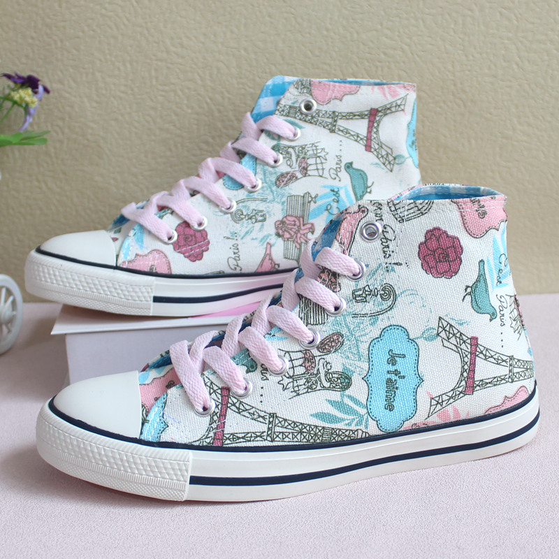 Cartoon Hand-painted New High  - đánh giá và giá Women'S Shoes Hands Free