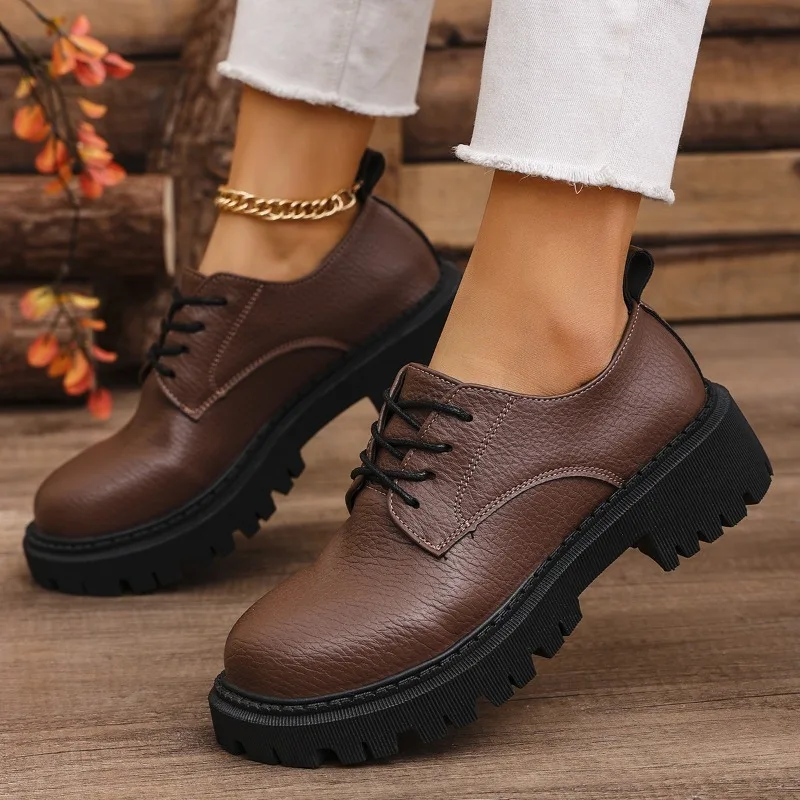 Large Size Women's Shoes Buckl - đánh giá và giá Oxford Lace Up Women
