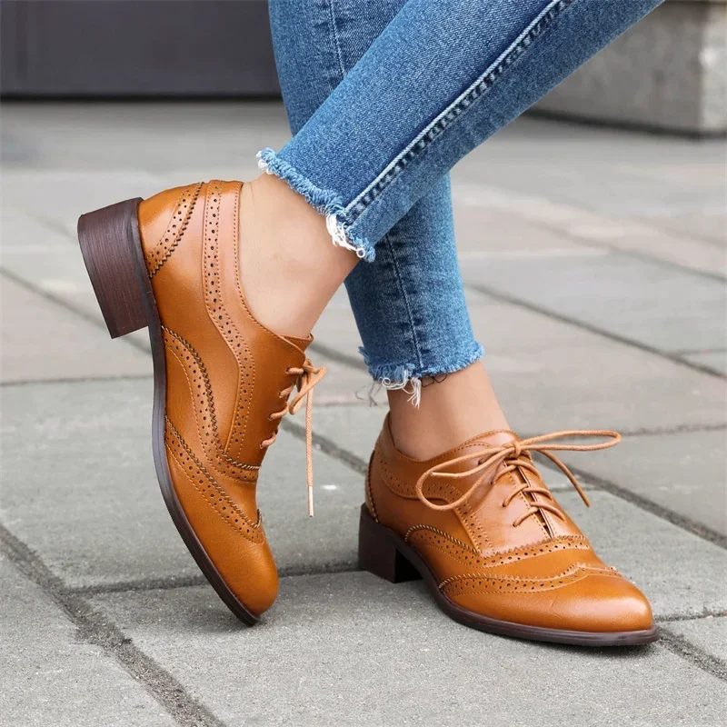 British Flats Women Oxfords Mi - đánh giá và giá Oxford Lace Up Women