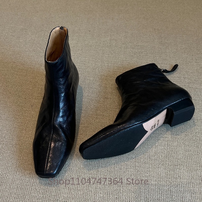 Sheepskin Retro French Square  - đánh giá và giá Women'S Shoes Hike