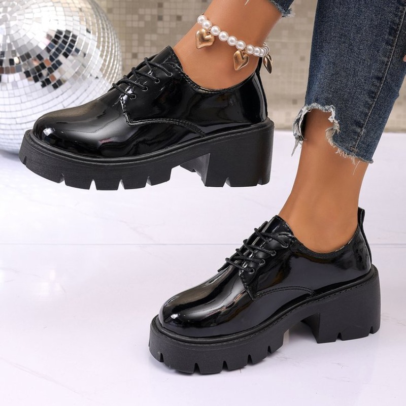 2026 New  Women Spring  Black  - đánh giá và giá Oxford Lace Up Women