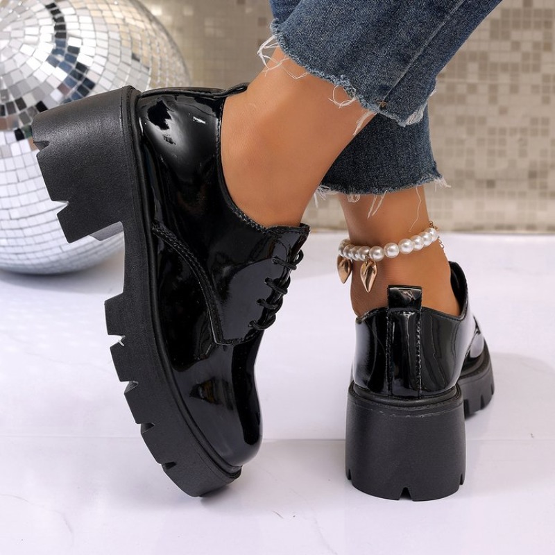 2026 New  Women Spring  Black  - đánh giá và giá Oxford Lace Up Women