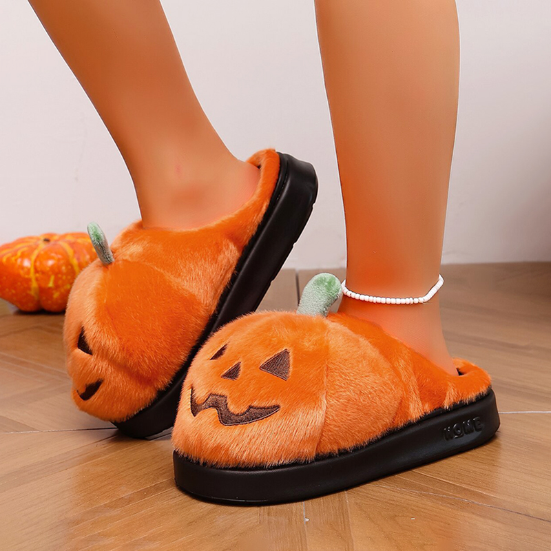Halloween 3D Pumpkin Plush Sli - đánh giá và giá Women'S Shoes For Fall
