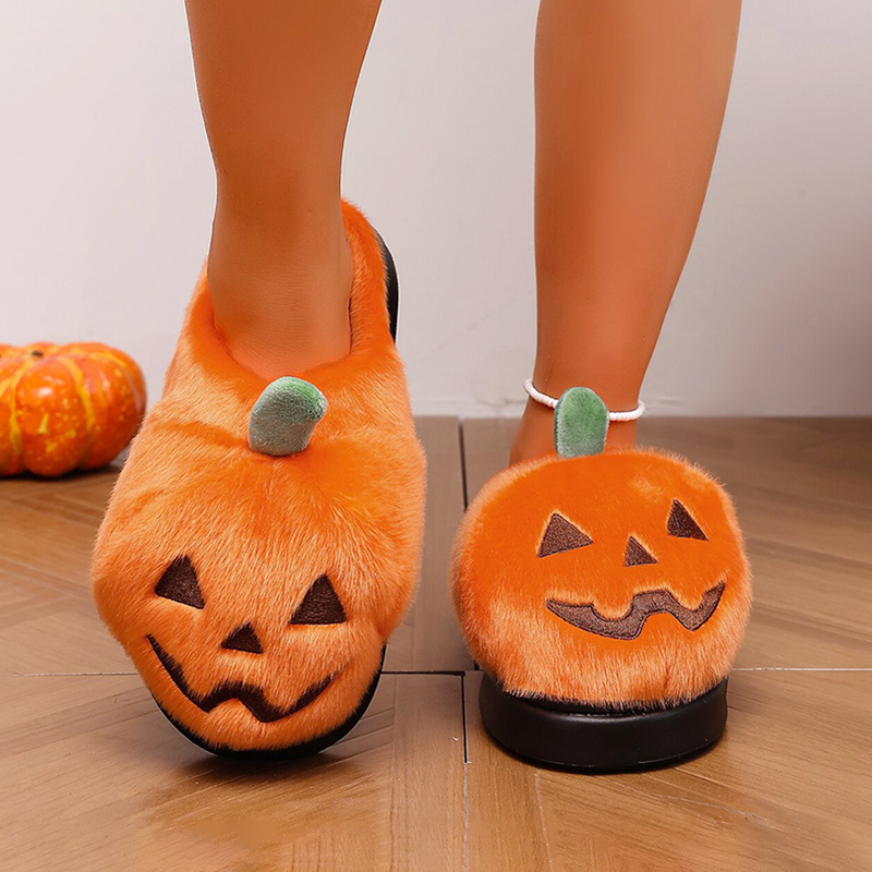 Halloween 3D Pumpkin Plush Sli - đánh giá và giá Women'S Shoes For Fall
