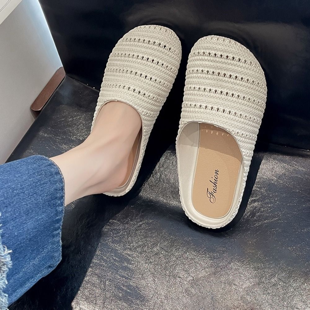 Breathable Baotou Half Slipper - đánh giá và giá Women'S Shoes Hands Free