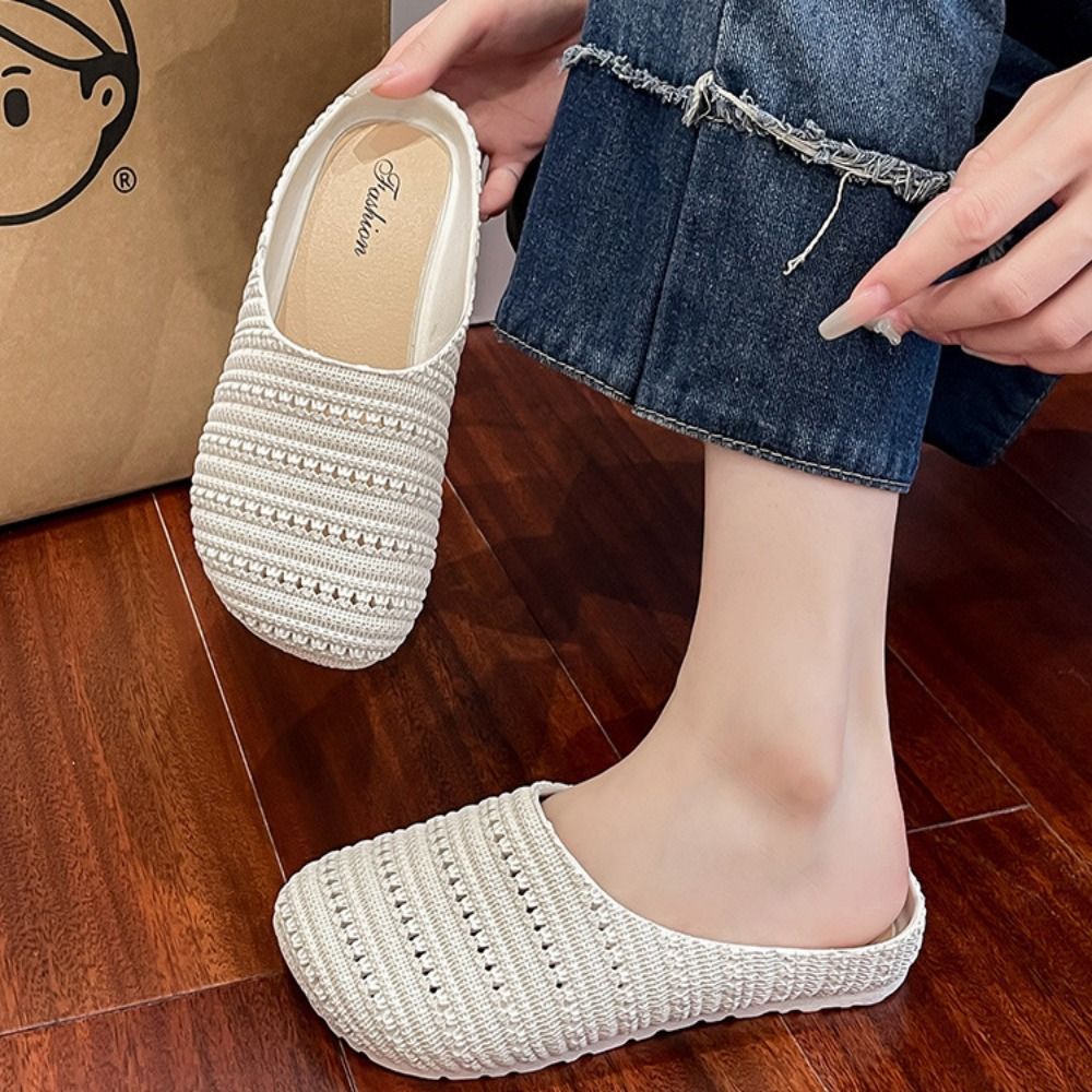 Breathable Baotou Half Slipper - đánh giá và giá Women'S Shoes Hands Free