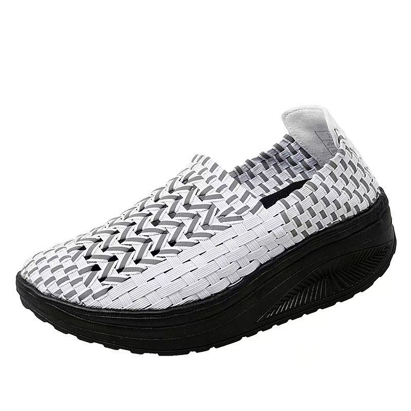 Woman Hand Woven Wedges Casual - đánh giá và giá Women'S Shoes Hands Free