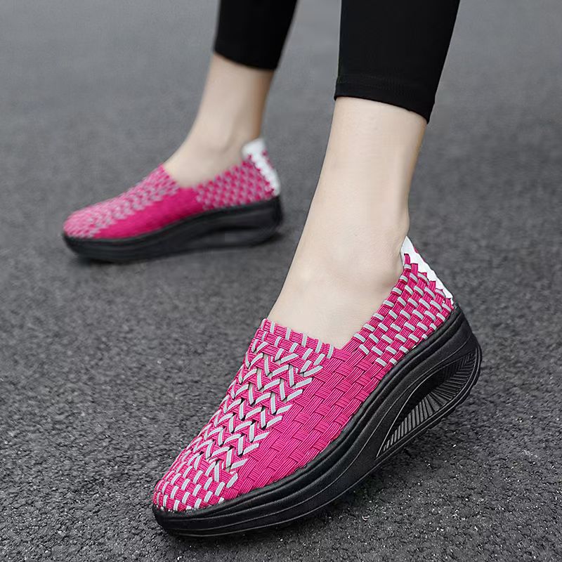 Woman Hand Woven Wedges Casual - đánh giá và giá Women'S Shoes Hands Free